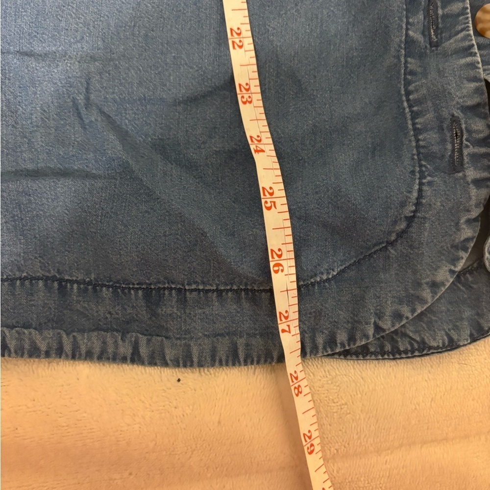 Chico's Dark Blue Denim Shirt - Picture 5 of 8